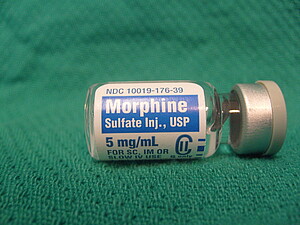 La morphine est l'un des opiacés thérapeutiques les plus connus. (crédit : CC-Vaprotan)
