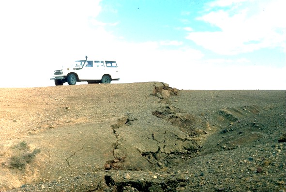 Faille du séisme de 1980 (M 7,3), El Asnam, Algérie.